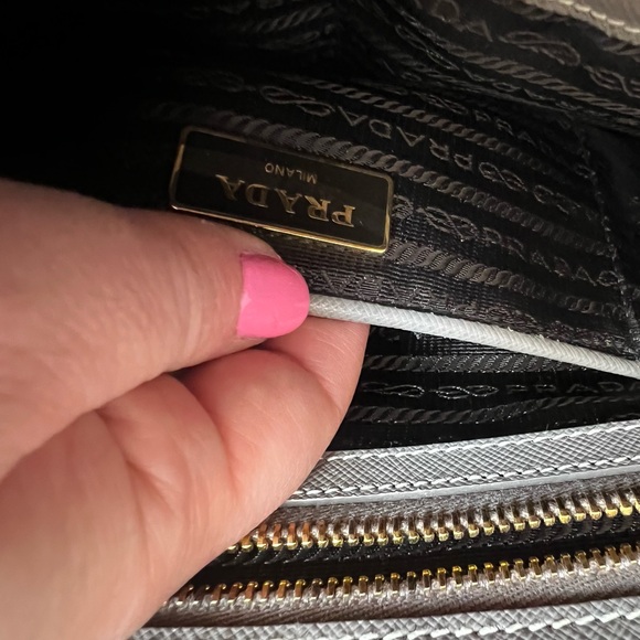 Prada Tan Satchel with Structured Shape and Gold Accents - Picture 6 of 12